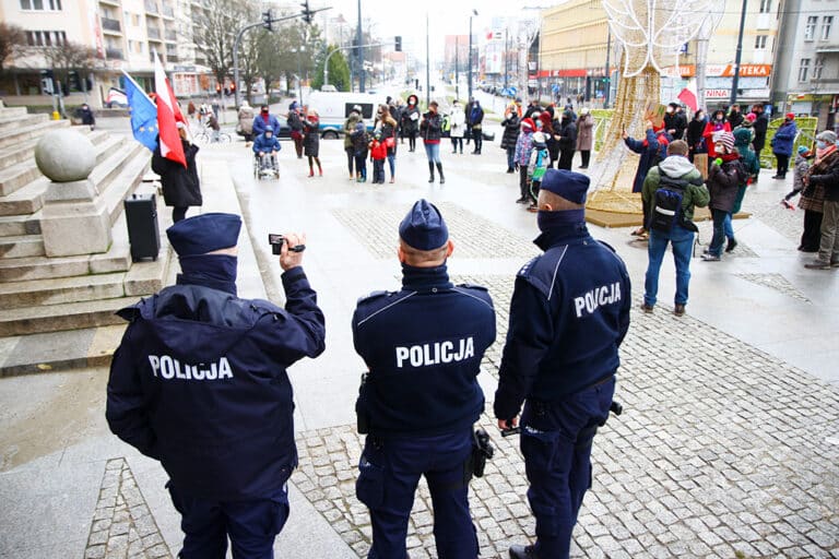 Miniaturowy Strajk Kobiet w Olsztynie