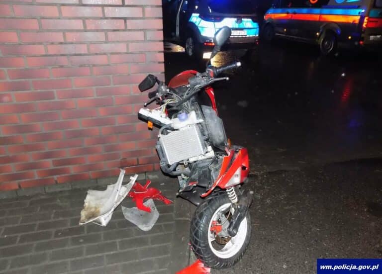 17-letni motorowerzysta w szpitalu. Kobieta nie ustąpiła mu pierwszeństwa