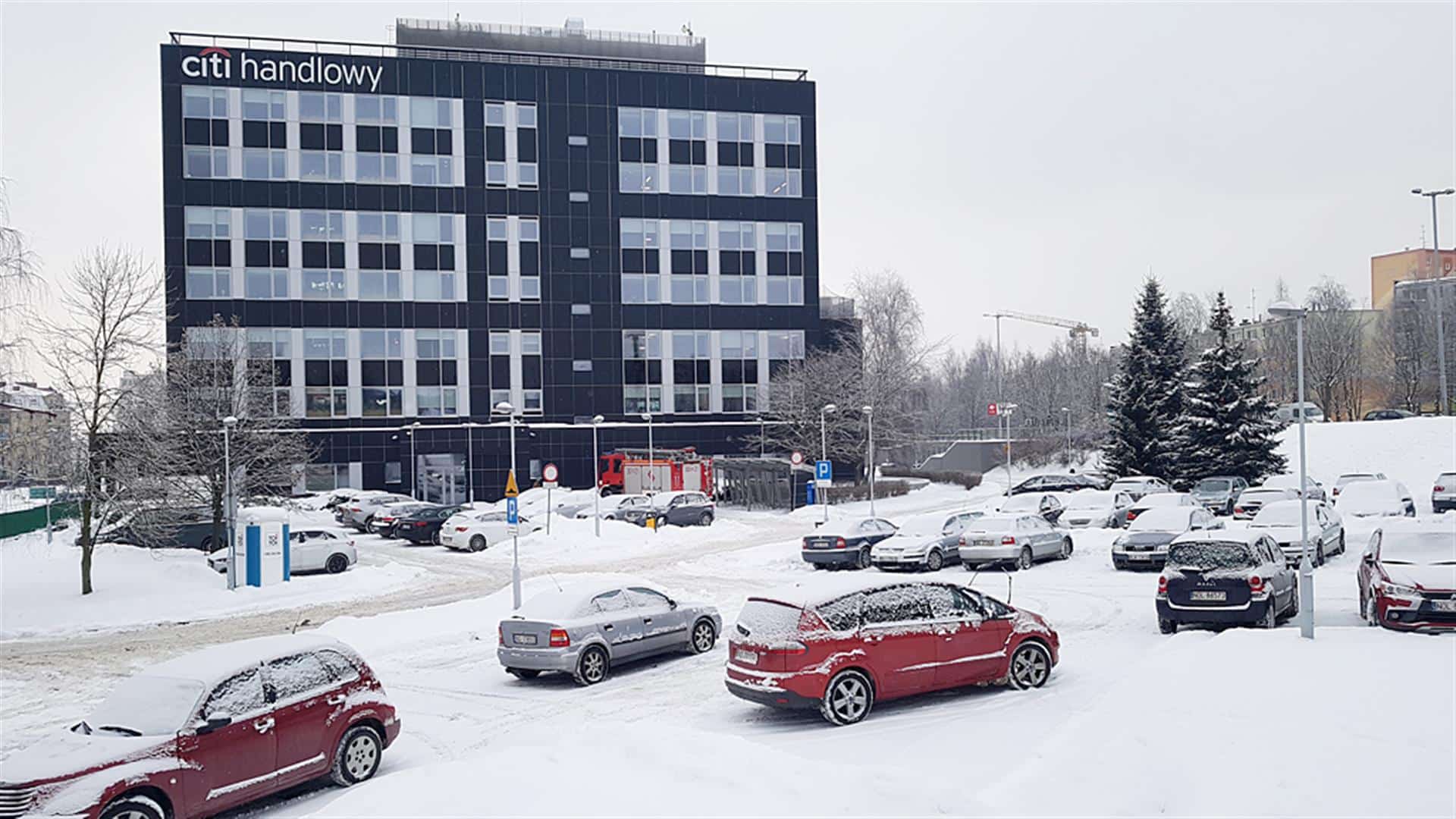 Interwencja straży pożarnej w Citi