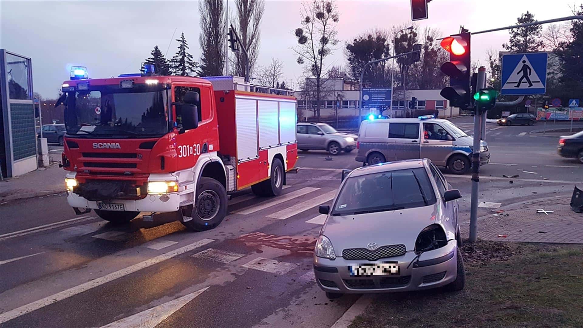 Wypadek na ul. Bałtyckiej koło Orlenu