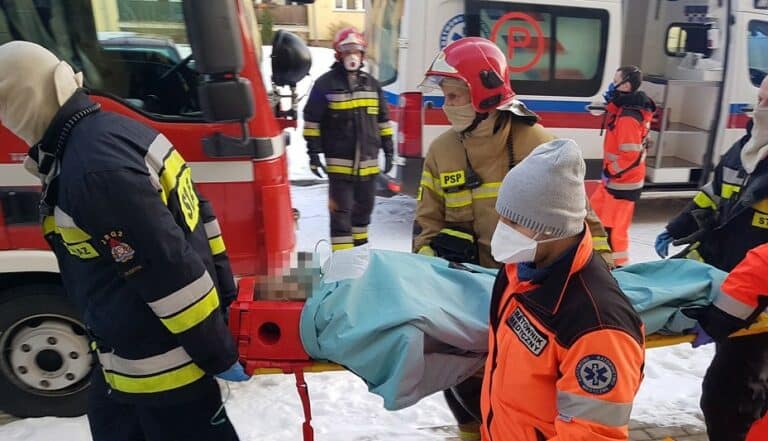 Tragiczne skutki poniedziałkowego pożaru. Mężczyzna zmarł w szpitalu