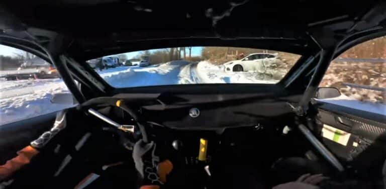 Olsztyński rajdowiec mial wypadek. Nagranie z kabiny