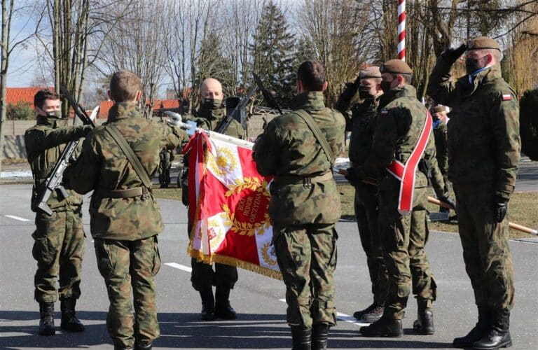 Przysięga wojskowa w 4. Warmińsko-Mazurskiej Brygadzie Obrony Terytorialnej.