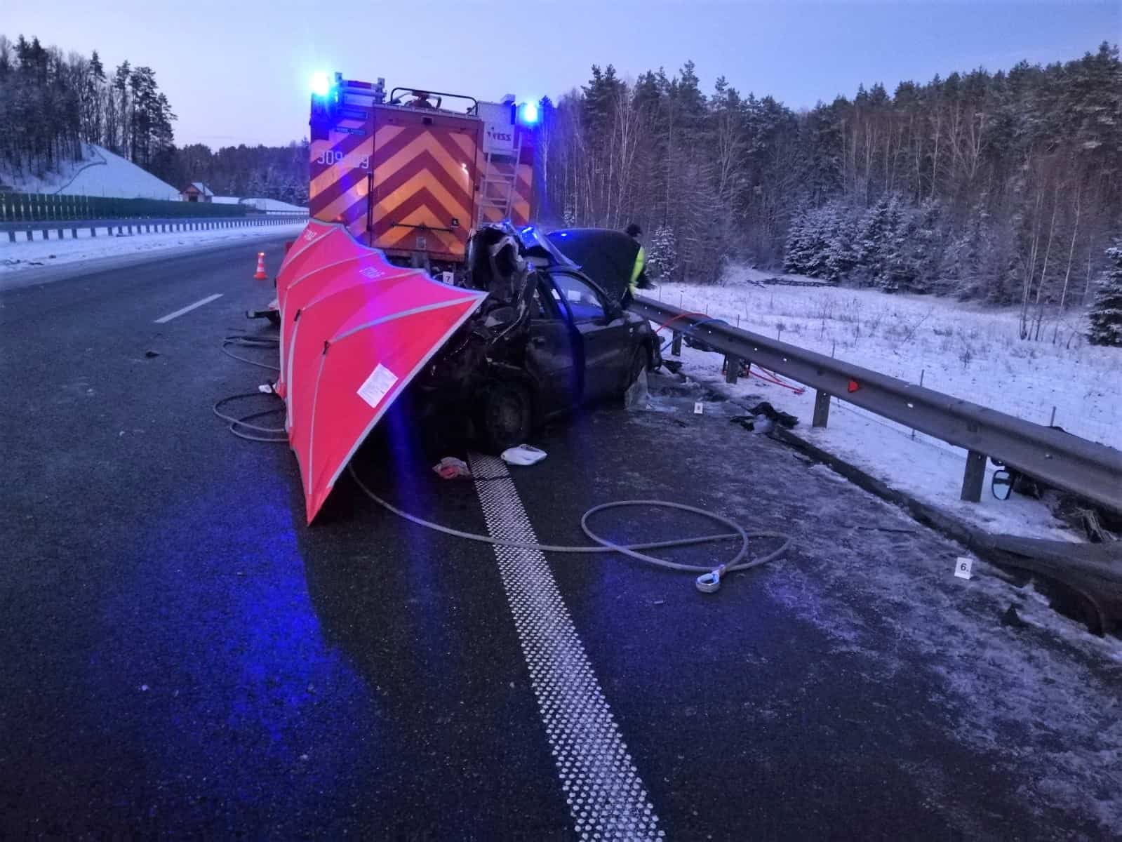 PILNE! Droga do Olsztyna zablokowana. Śmiertelny wypadek