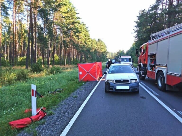 42-letni kierowca Skody śmiertelnie potrącił rowerzystkę