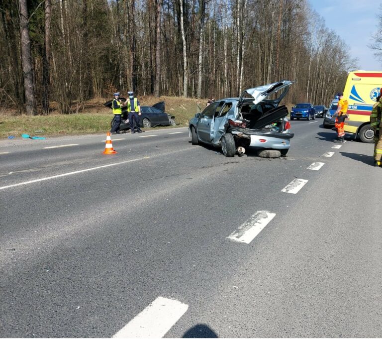 Kraksa na wylocie z Olsztyna