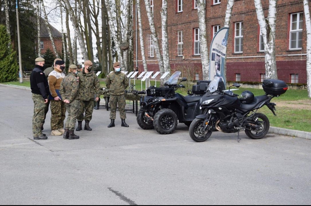 Łotewski Attaché z wizytą u 4. Warmińsko-Mazurskiej Brygady OT wojsko Wiadomości, Olsztyn