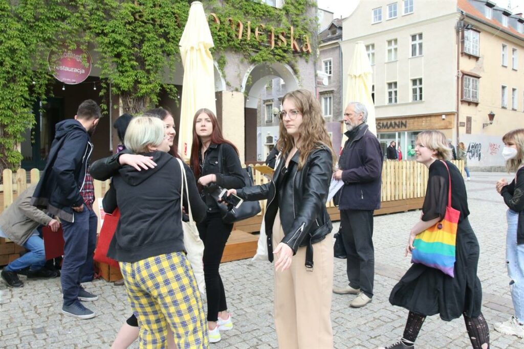 Solidarni z Białorusią zbierali podpisy na Starym Mieście Wiadomości, Olsztyn