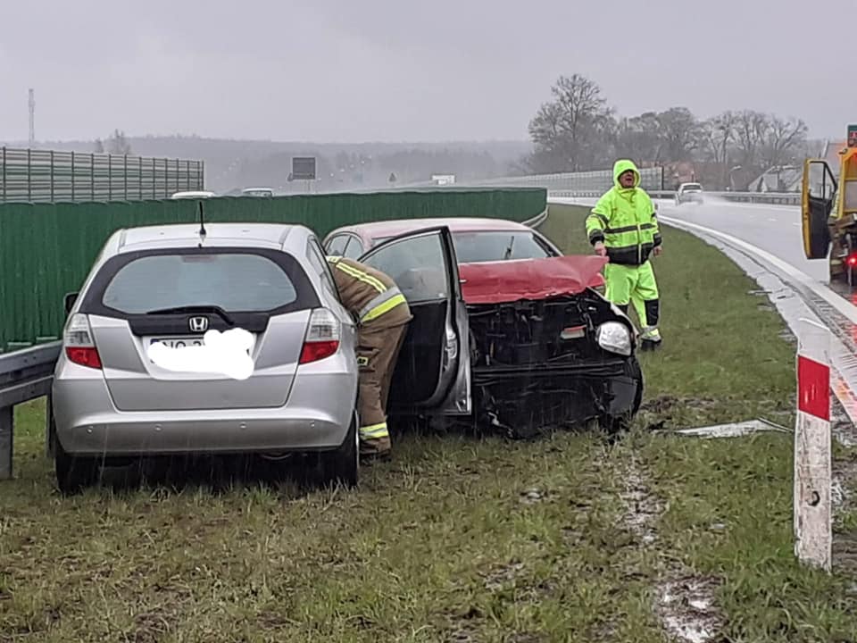 Groźna kolizja na ekspresówce pod Olsztynem Stawiguda Olsztyn, Wiadomości