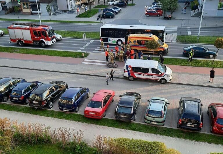 16-letni rowerzysta potrącony na przejściu dla pieszych