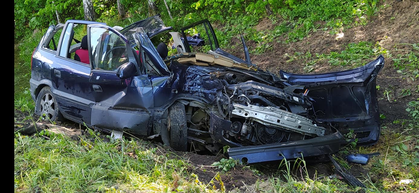 Dwie osoby poszkodowane po zderzeniu trzech aut wypadek Wiadomości, Ostróda