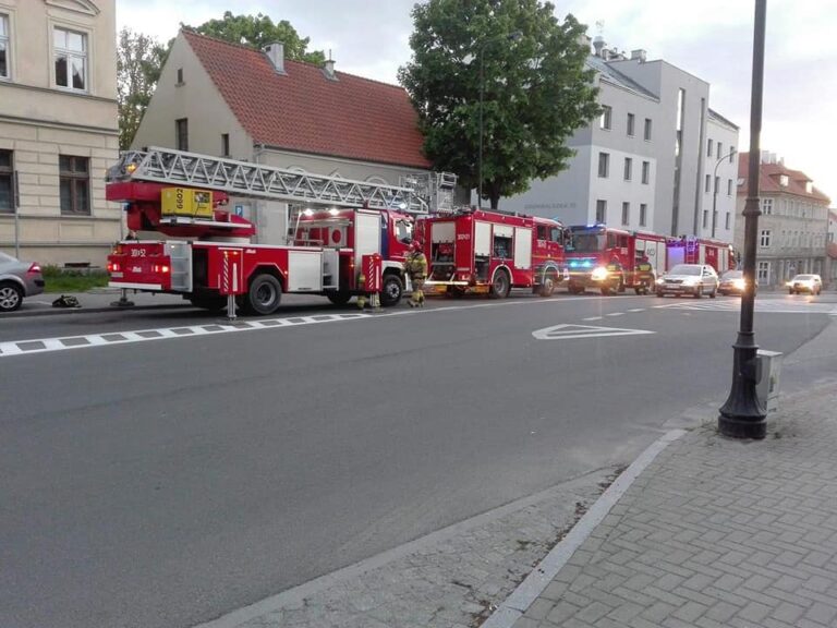 Pożar restauracji w Olsztynie