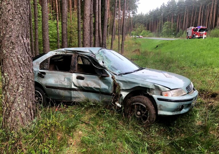 20-latek rozbił się na drzewie
