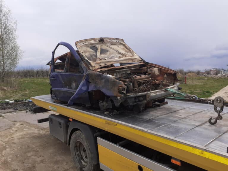 Usunięto kolejny wrak auta w Olsztynie