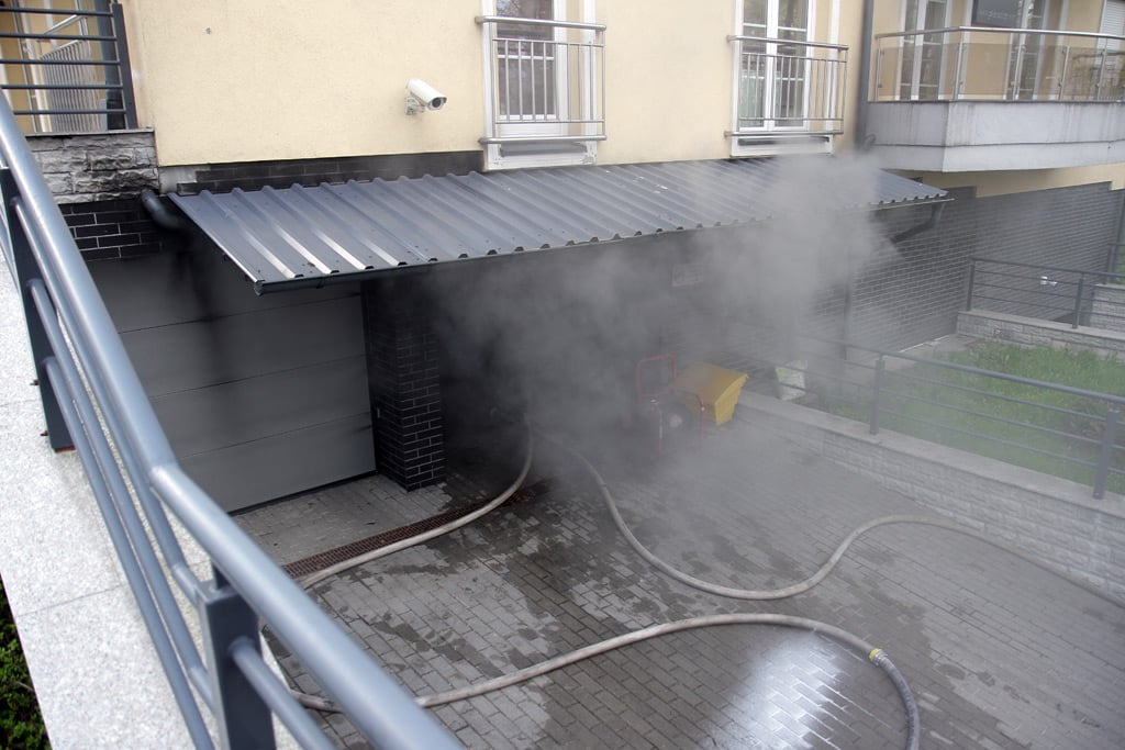 Pożar w bloku przy ul. Grunwaldzkiej pożar Wiadomości, Olsztyn, Wideo