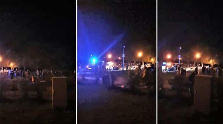 Setki młodych ludzi imprezowało na plaży. Policja wkroczyła na teren uniwersytetu