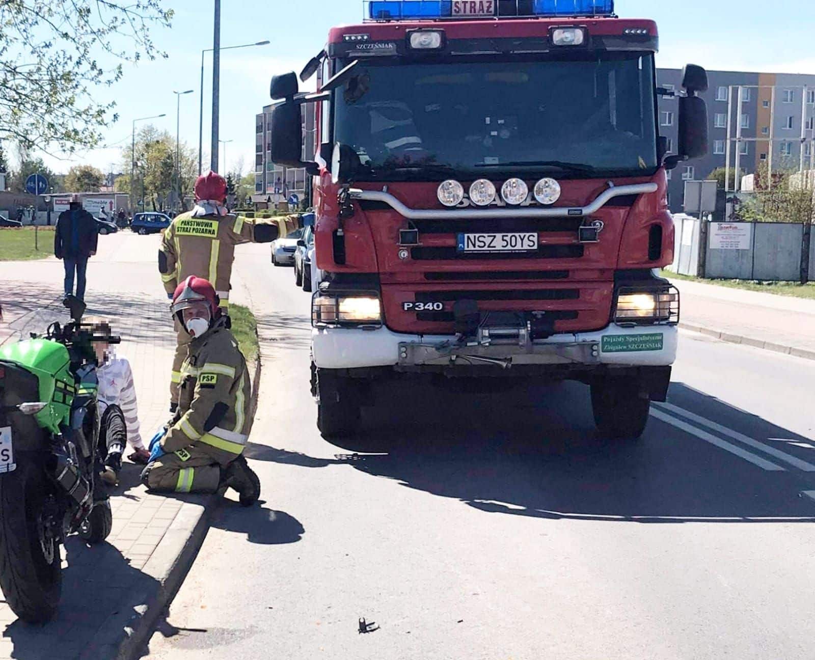 31-letnia kobieta zderzyła się autem z motocyklistą motoryzacja Olsztyn, Wiadomości, zShowcase