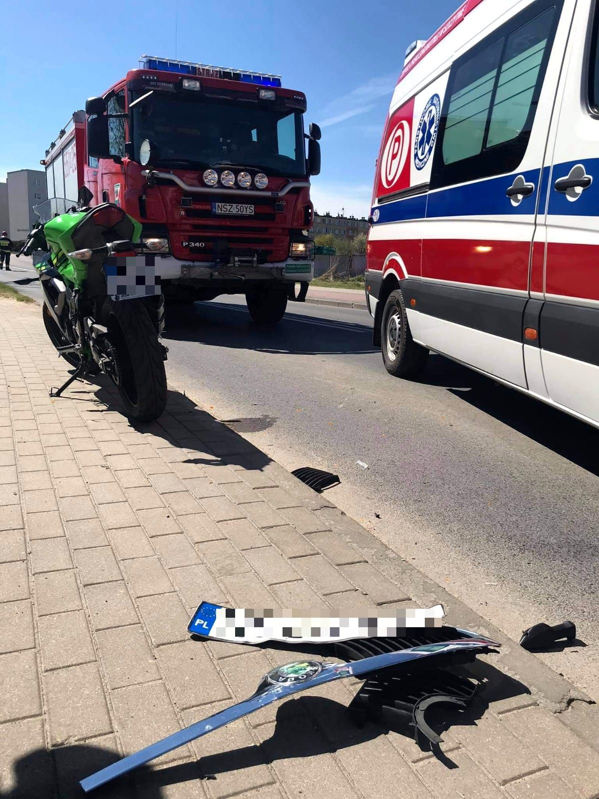 31-letnia kobieta zderzyła się autem z motocyklistą motoryzacja Wiadomości, Szczytno