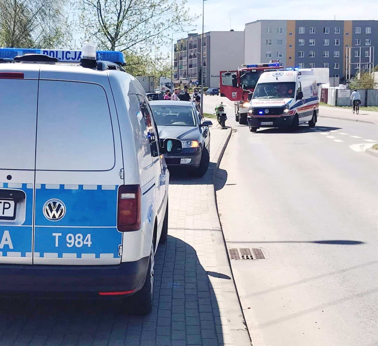 31-letnia kobieta zderzyła się autem z motocyklistą motoryzacja Wiadomości, Szczytno