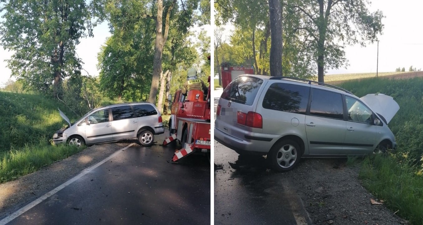 Spadający konar drzewa przyczyną wypadku wypadek Wiadomości, Kętrzyn