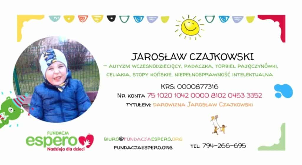Licytacje dla Jarka z Olsztyna. Mały chłopiec potrzebuje pomocy zbiórka Wiadomości, Olsztyn