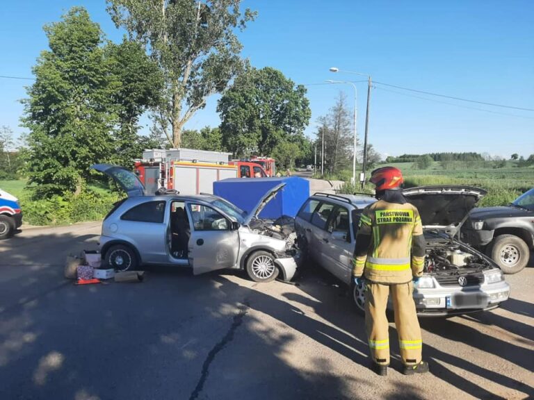 Groźna kolizja kilku aut
