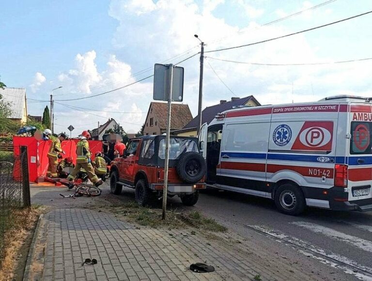 Śmiertelny wypadek z udziałem rowerzysty