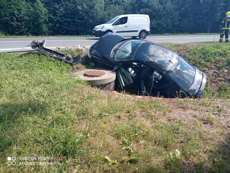 52-latek w Volvo wyprzedzał na podwójnej ciągłej wypadek Wiadomości, Olsztyn