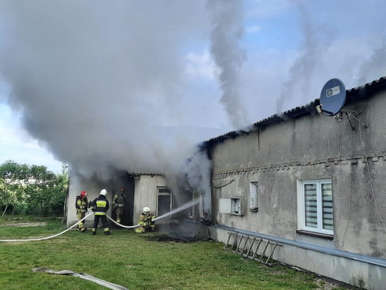 Spalił się dom jednorodzinny