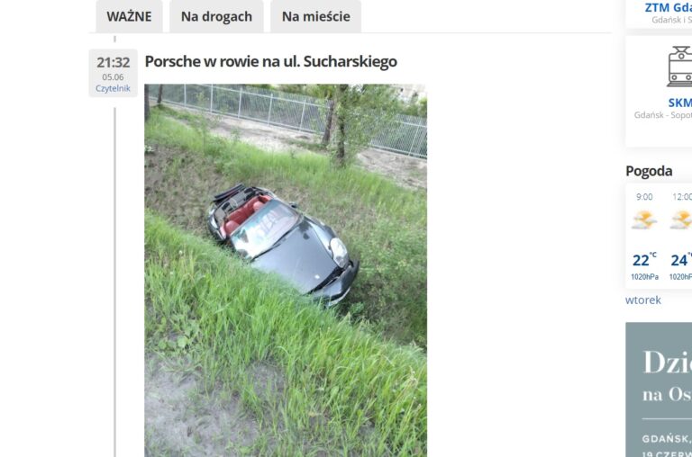 Zginął znany przedsiębiorca spod Olsztyna. Miał wypadek w luksusowym Porsche