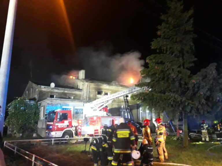 Pożar domu wielorodzinnego