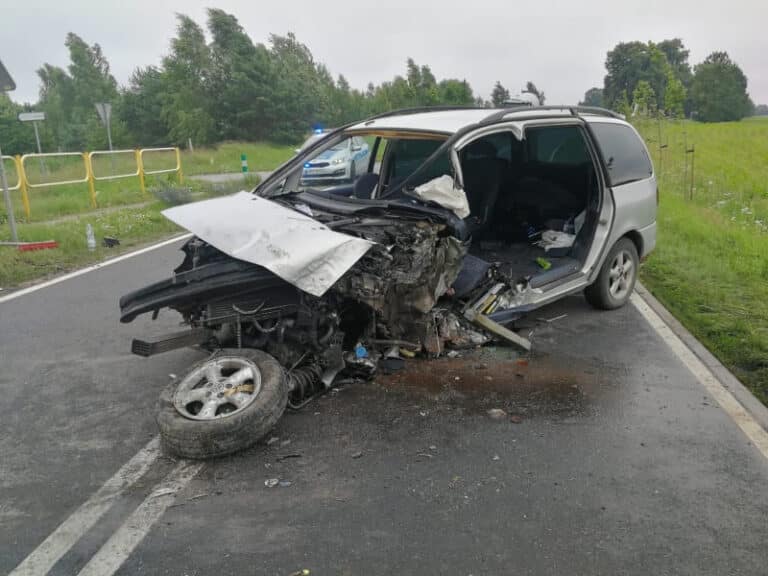 50-latek uderzył autem w przydrożne drzewo. Zmarł w szpitalu