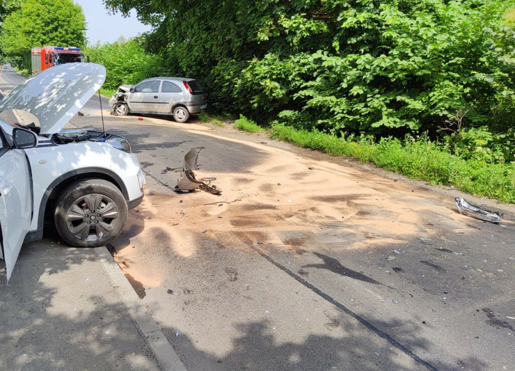 Poważny wypadek za Olsztynem. Droga całkowicie zablokowana wypadek Wiadomości, Olsztyn