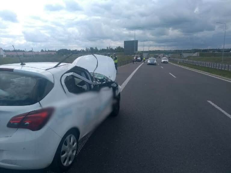 Wypadek na olsztyńskiej obwodnicy