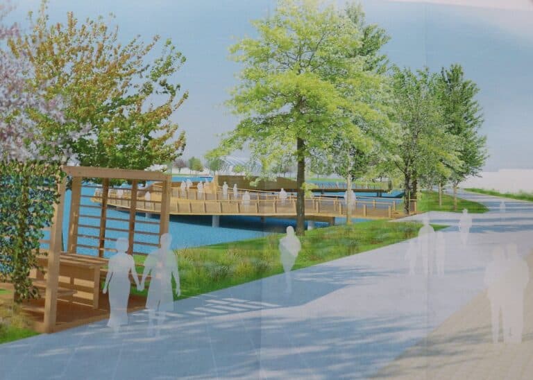 Pokazano wizualizację nowego mola nad jeziorem