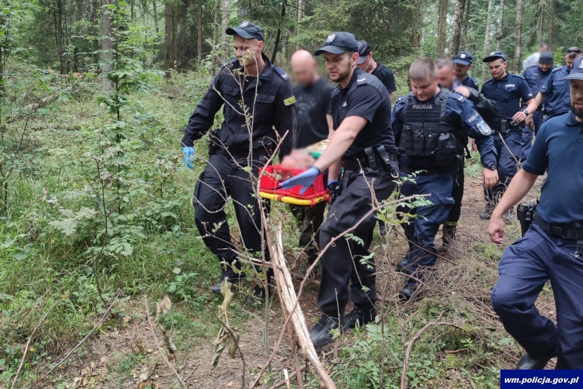 Zgubił się na grzybobraniu. 73-latek spędził w lesie prawie dwie doby Wiadomości, Mrągowo, zPAP