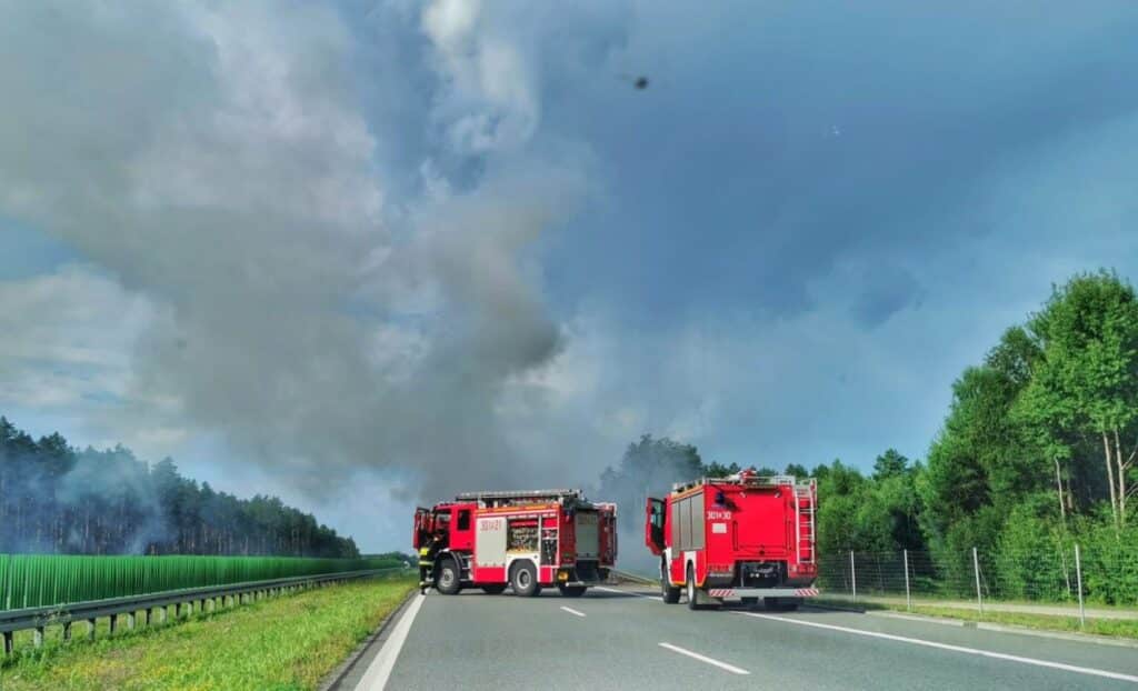 Ciężarówka spłonęła na S-51 motoryzacja Wiadomości, Olsztyn