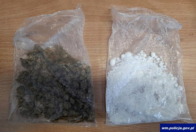 Policja znalazła narkotyki w domu 26-latka. Mężczyzna usłyszał zarzuty