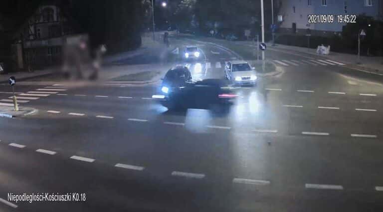 Nagrania ITS z dachowania w Olsztynie