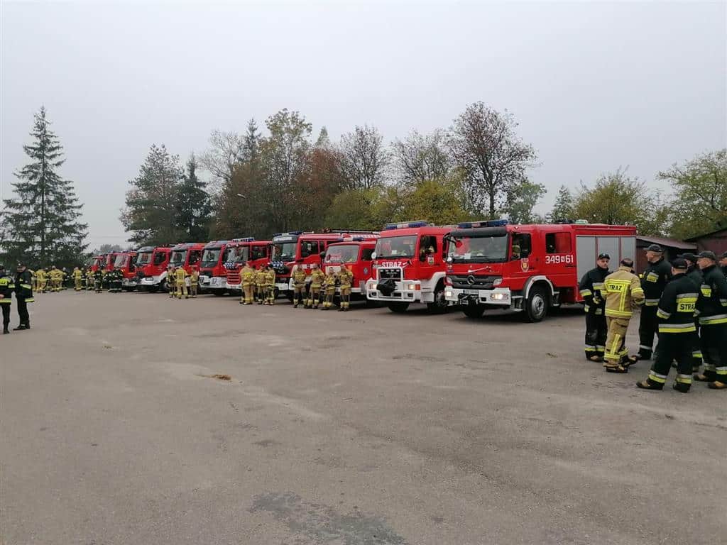 Strażackie ćwiczenia w lesie w okolicach Młynar straż pożarna Wiadomości