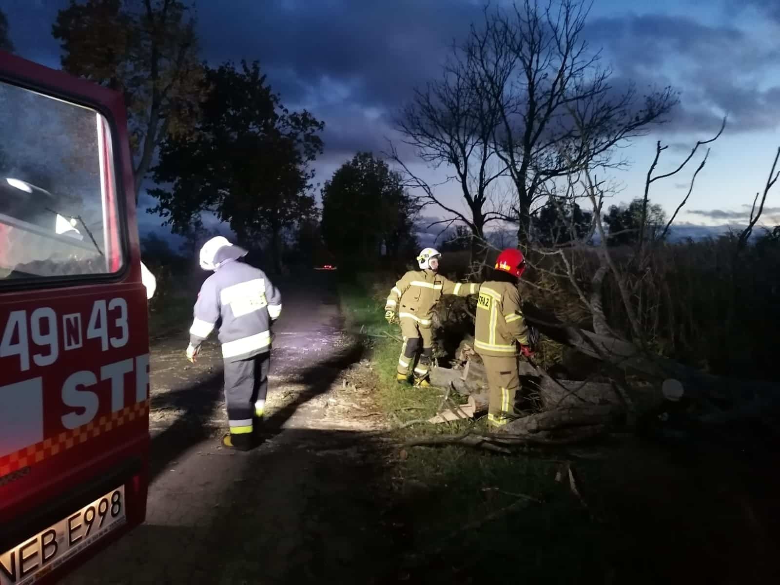 Warmińsko-mazurskie. Ponad 500 interwencji strażaków w związku z silnym wiatrem pogoda Wiadomości, Olsztyn, zPAP