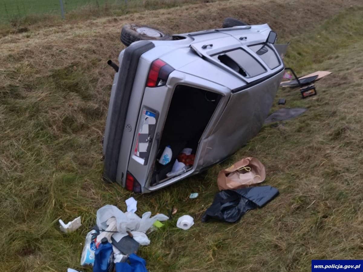 42-latekzasnał za kierownicą na S7 wypadek Nidzica, Wiadomości