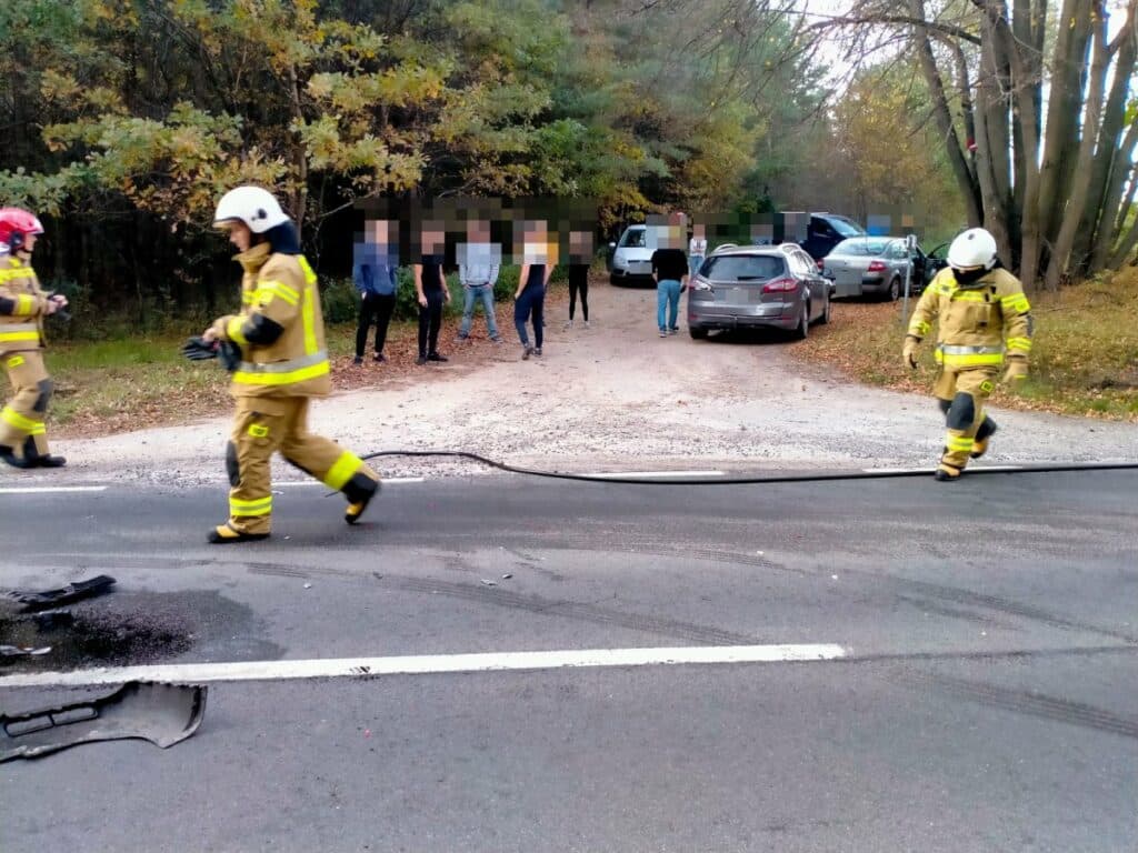 Zderzenie czterech aut na DK51 wypadek Wiadomości, Lidzbark Warmiński