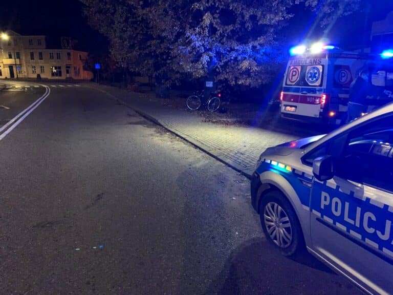Potrącenie 51-letniej rowerzystki w Wielbarku
