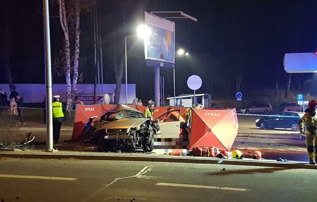 Kierowca Audi a8 w rękach policji! "Jechał do szwagra" wypadek Olsztyn, TOP, Wiadomości