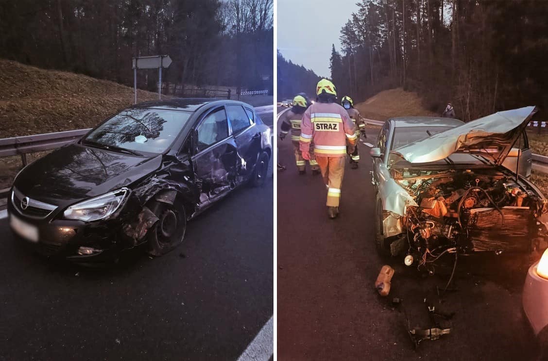 Doszło do wypadku drogowego z udziałem cztery samochodów wypadek Wiadomości, Olsztyn