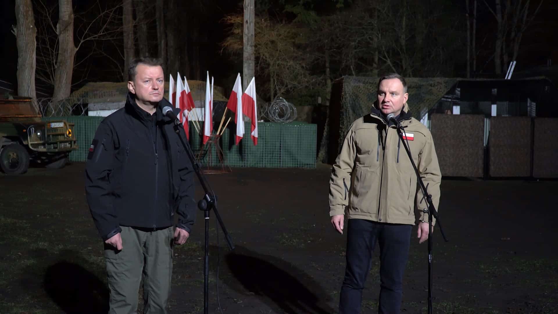 Prezydent Polski i Minister Obrony Narodowej w Olsztynie granica Wiadomości, Olsztyn, TOP, Wideo, zPAP
