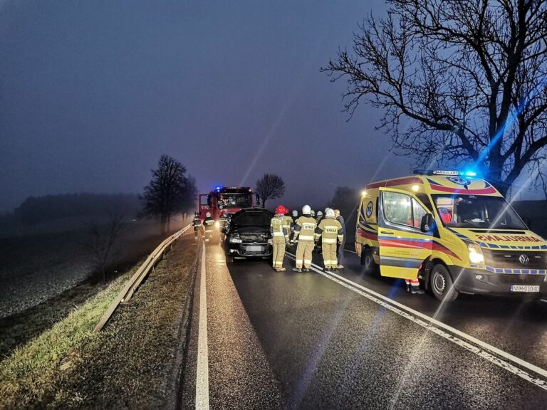 Wypadek w Brzoziu Lubawskim. Zablokowana była DK 15
