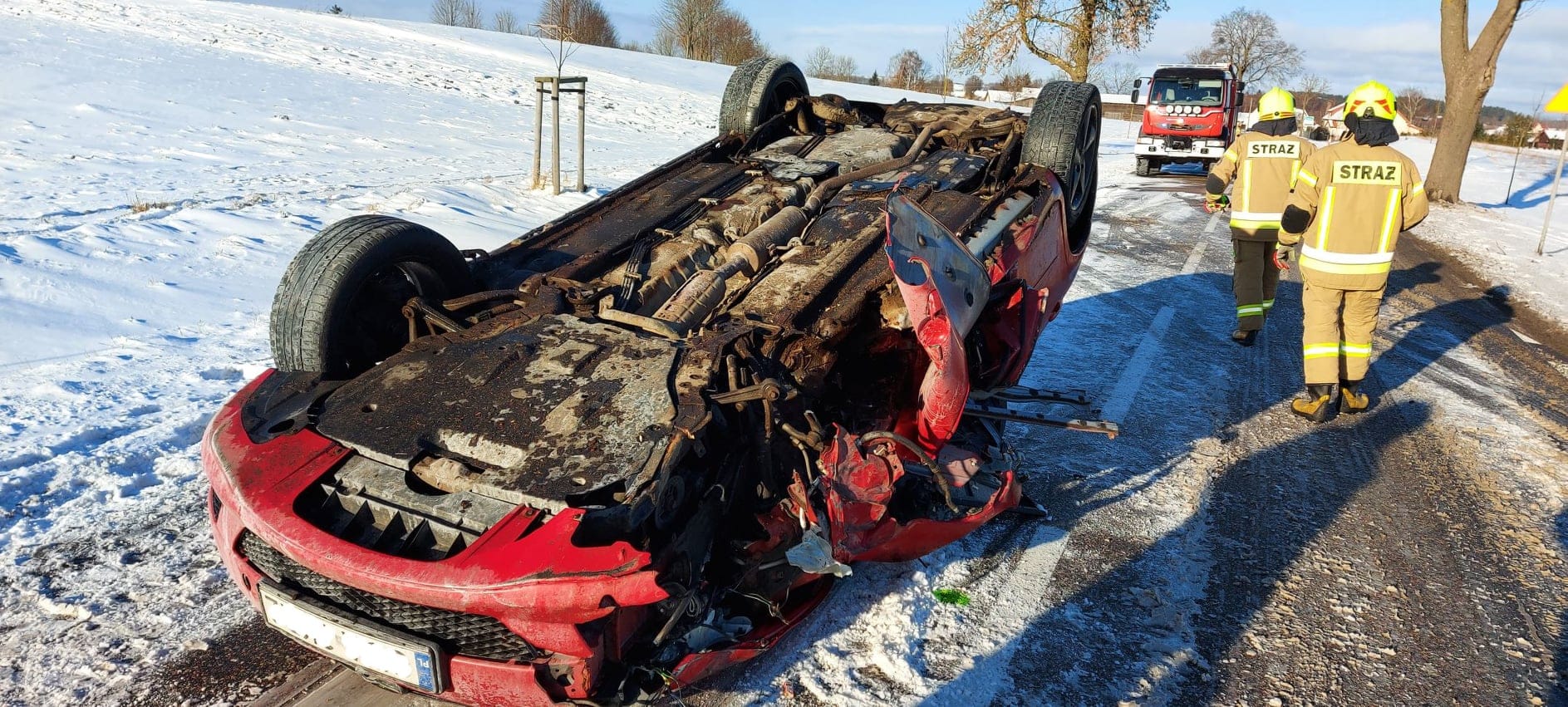 Podróżował z pasażerką i 4-letnim dzieckiem. Trafili do szpitala wypadek Artykuł Sponsorowany, Olsztyn, TOP, Wiadomości