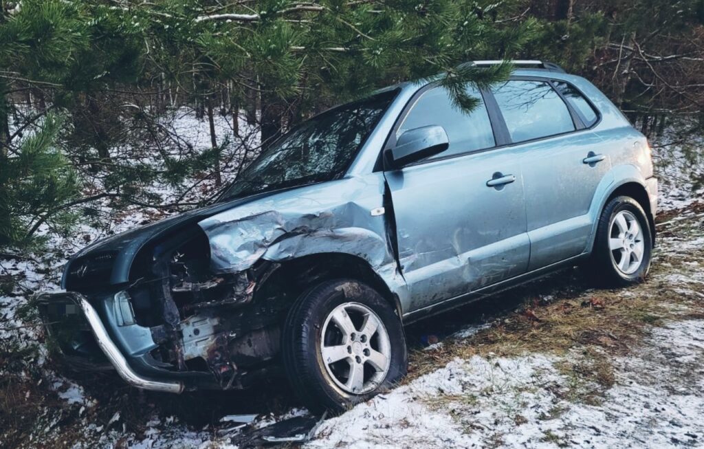 Czołowe zderzenie Fiata Punto z Hyundaiem Tucsonem wypadek Szczytno, Wiadomości